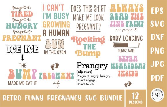 Retro Funny Pregnancy SVG Bundle: A Designer’s Real-World Review