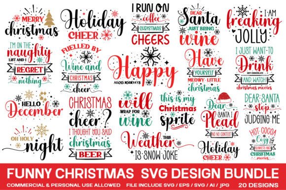 Review: Funny Christmas SVG Bundle for Embroidery