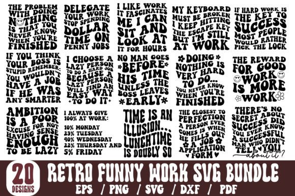 Review: Retro Funny Work SVG Bundle for Embroidery