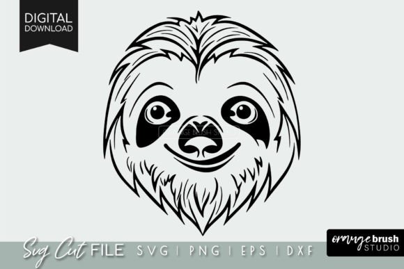 Review: Sloth SVG Funny Sloth Face for Embroidery