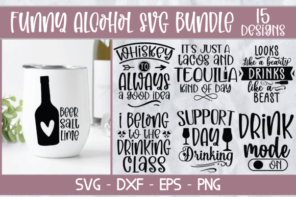 Stitching Humor: A Designer’s Take on the Funny Alcohol SVG Bundle